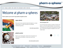 Tablet Screenshot of pharm-a-spheres.com